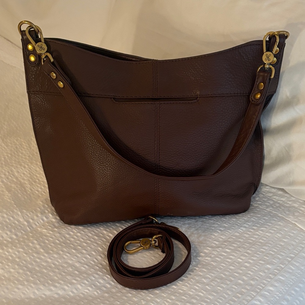 HOBO Brown Leather Shoulder Bag